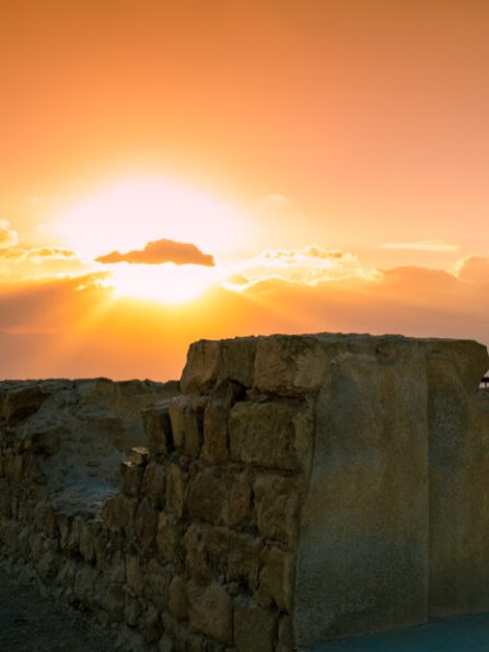 The,Ruins,Of,The,Palace,Of,King,Herod,,Masada.,Beautiful